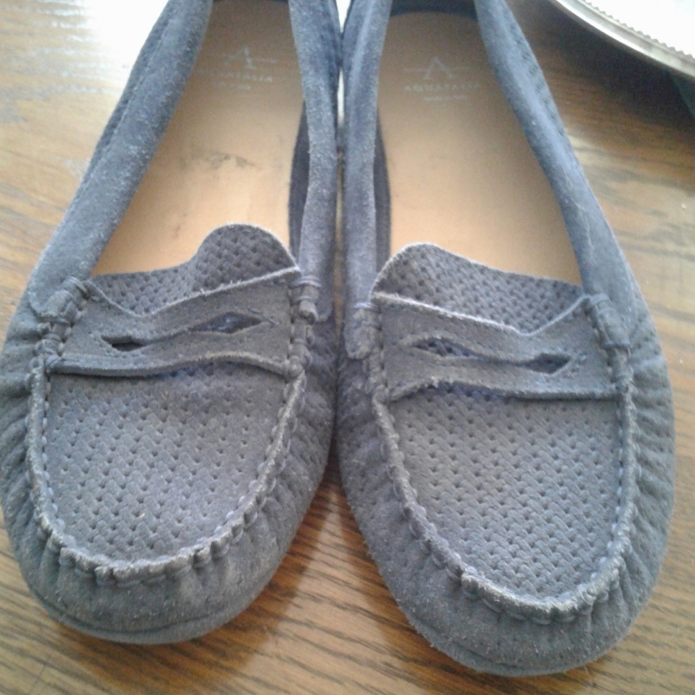 AQUATALIA 6 Suede Moccasin/loafer, Blue